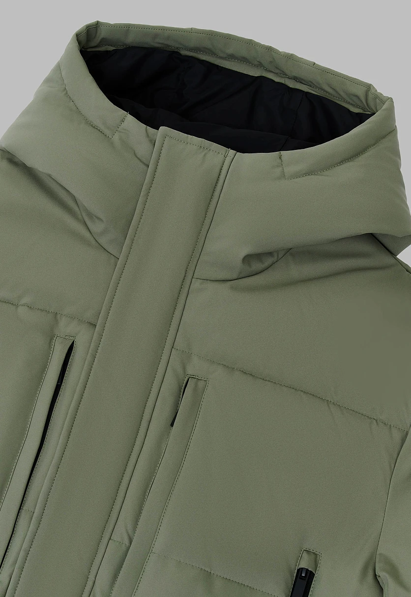 Утепленная куртка с капюшоном, Модель FAF21019, Фото №5