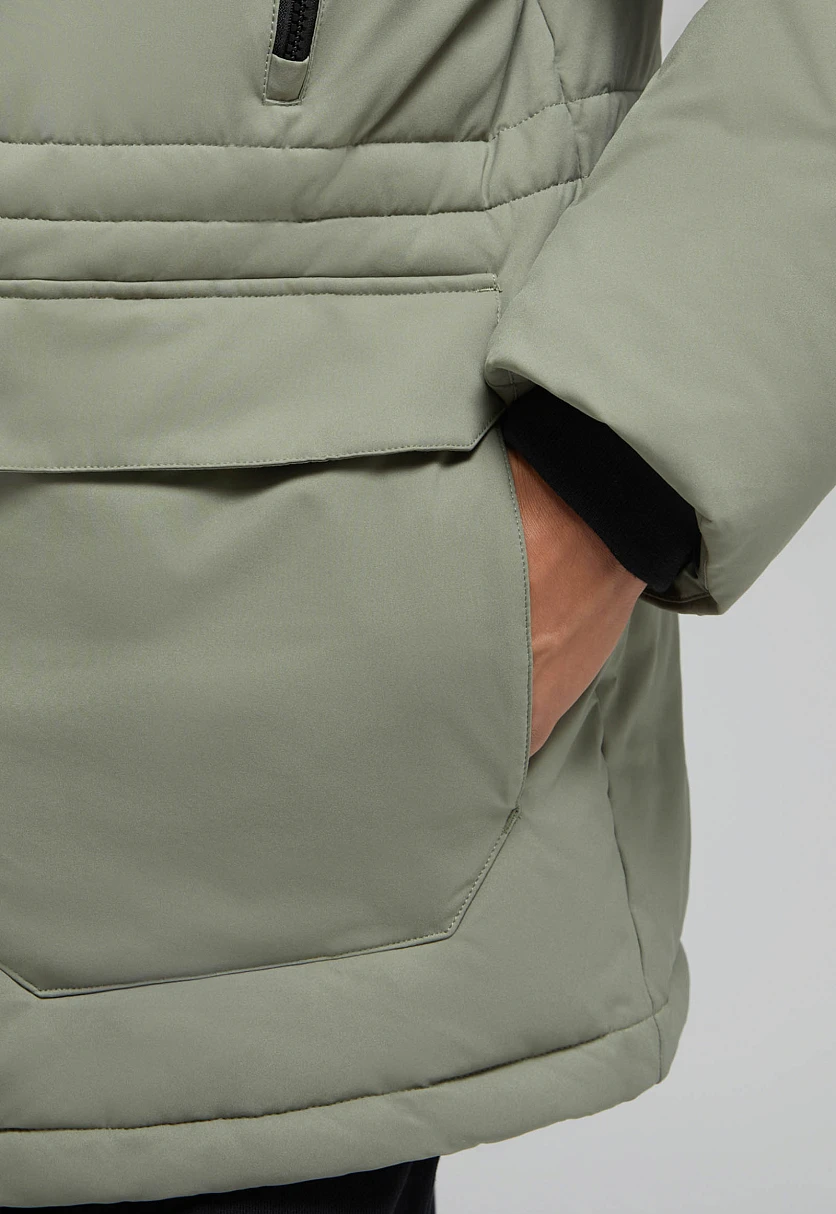 Утепленная куртка с капюшоном, Модель FAF21019, Фото №7