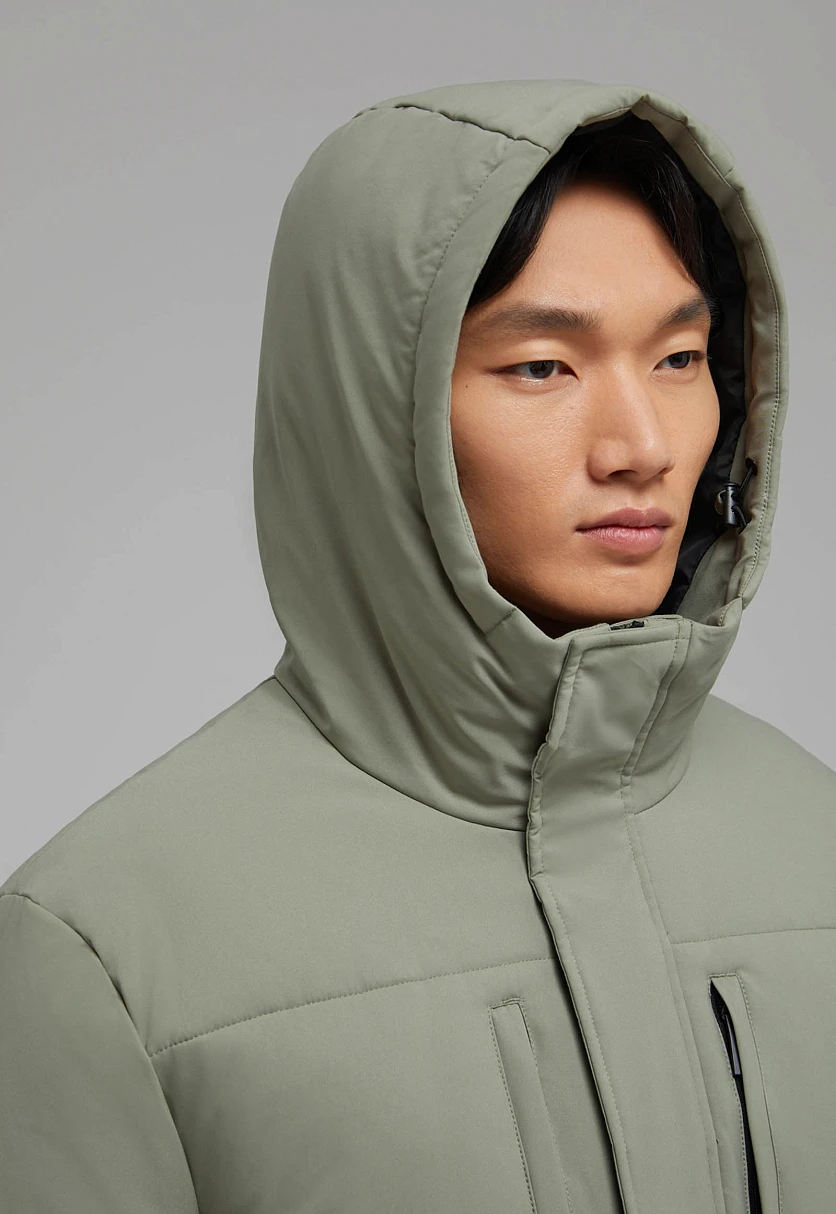 Утепленная куртка с капюшоном, Модель FAF21019, Фото №7