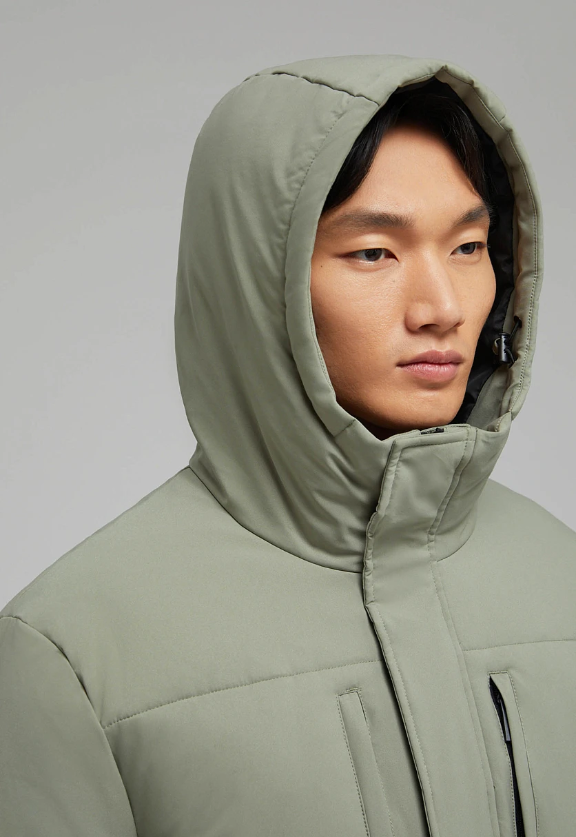 Утепленная куртка с капюшоном, Модель FAF21019, Фото №10