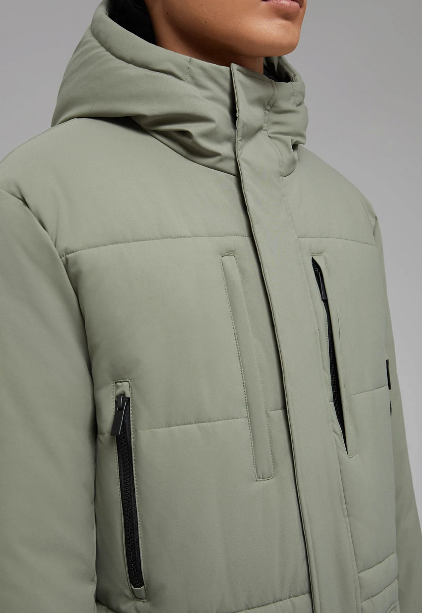 Утепленная куртка с капюшоном, Модель FAF21019, Фото №6