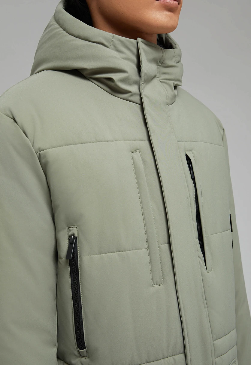 Утепленная куртка с капюшоном, Модель FAF21019, Фото №9