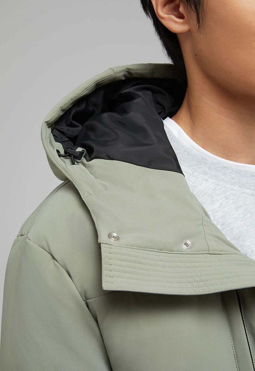 Утепленная куртка с капюшоном, Модель FAF21019, Фото №12