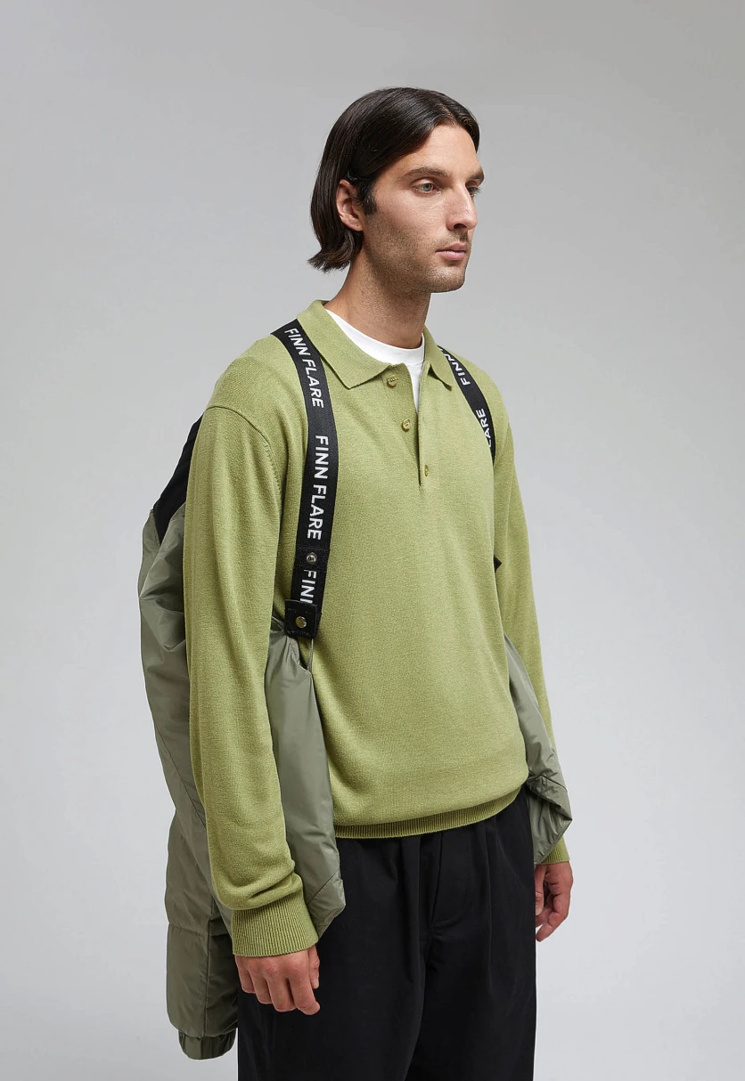 Стеганый пуховик с натуральным пухом, Модель FAF21096, Фото №11