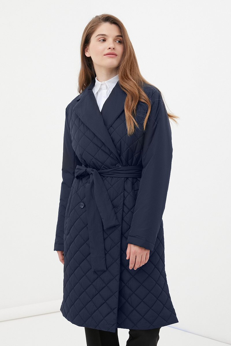 Стеганое пальто женское, Модель FBC11003, Фото №1