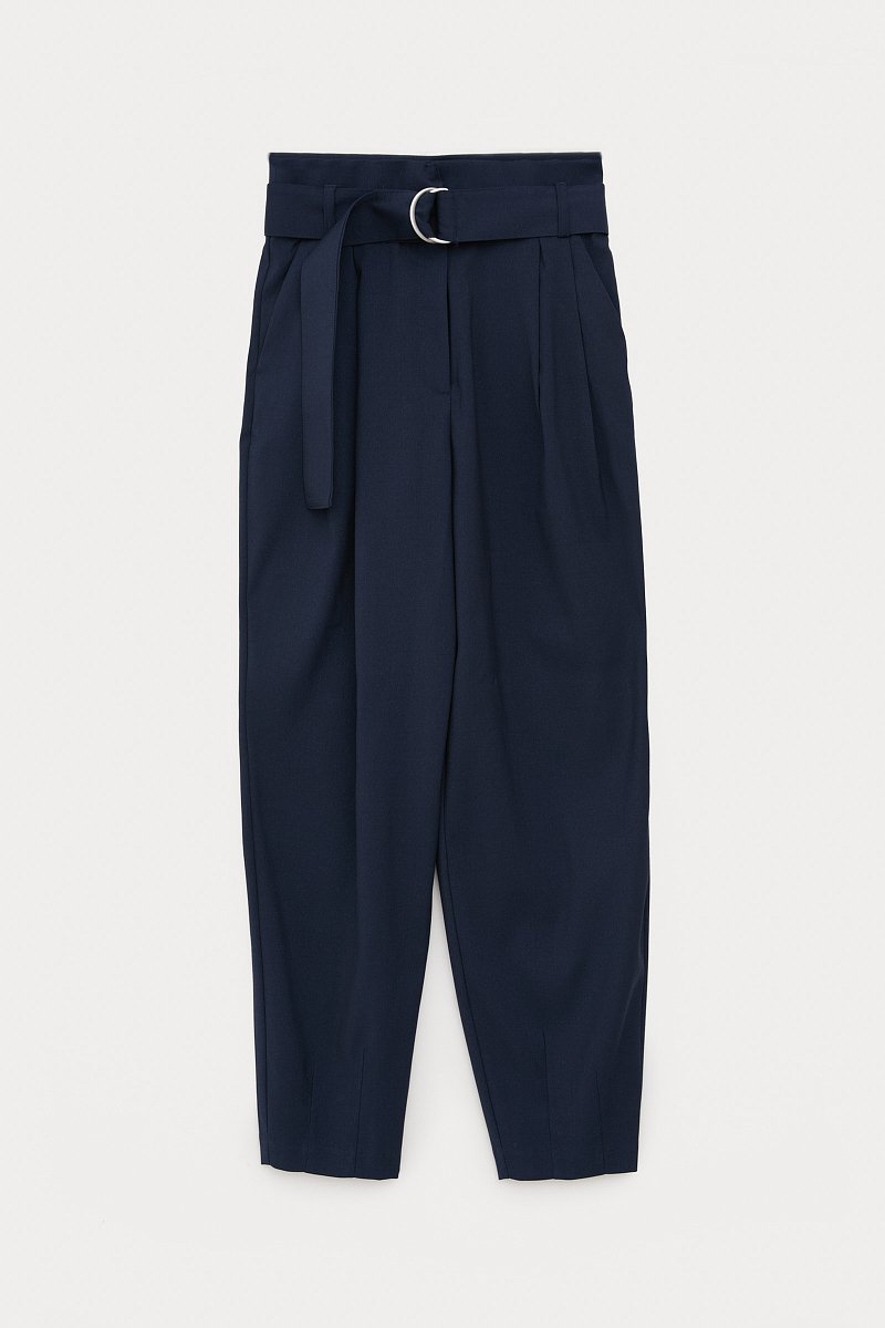 Свободные брюки женские с поясом, Модель FBC110108, Фото №6