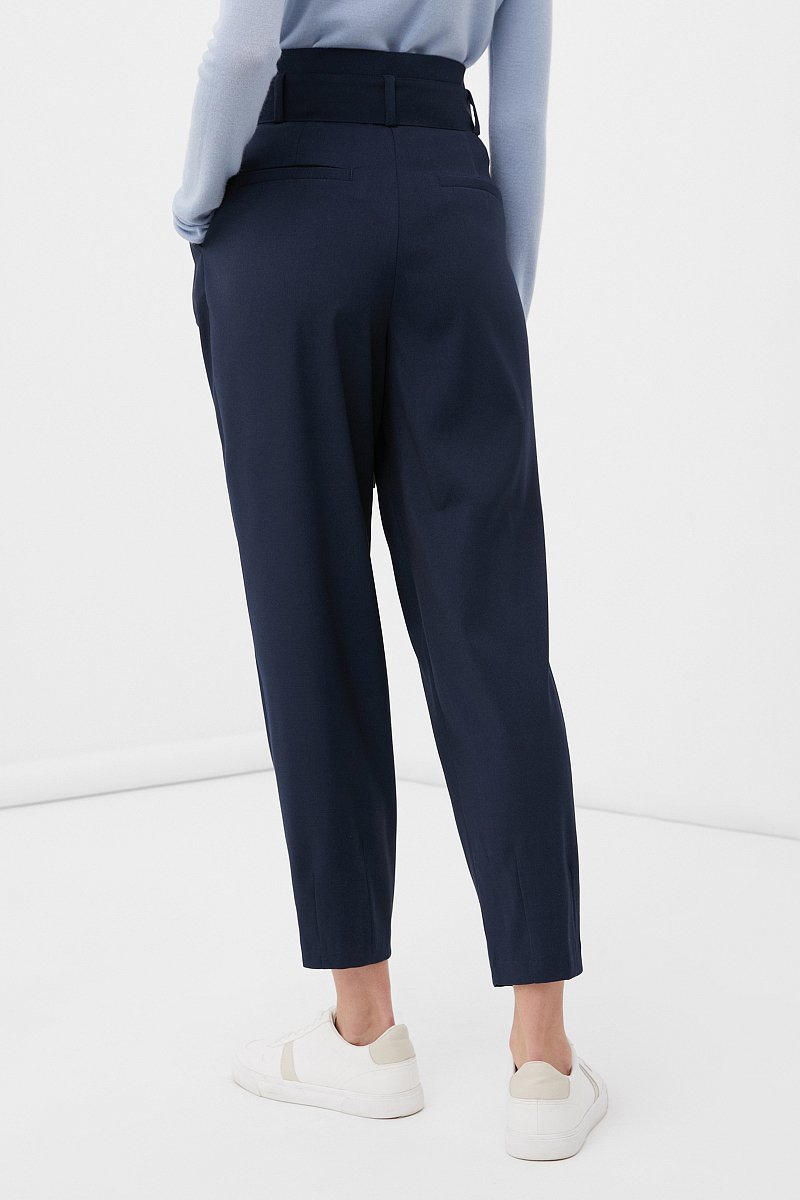 Свободные брюки женские с поясом, Модель FBC110108, Фото №4