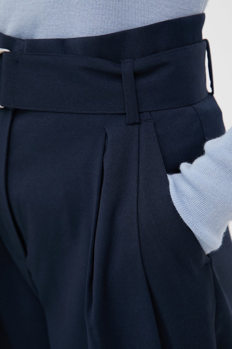 Свободные брюки женские с поясом, Модель FBC110108, Фото №5