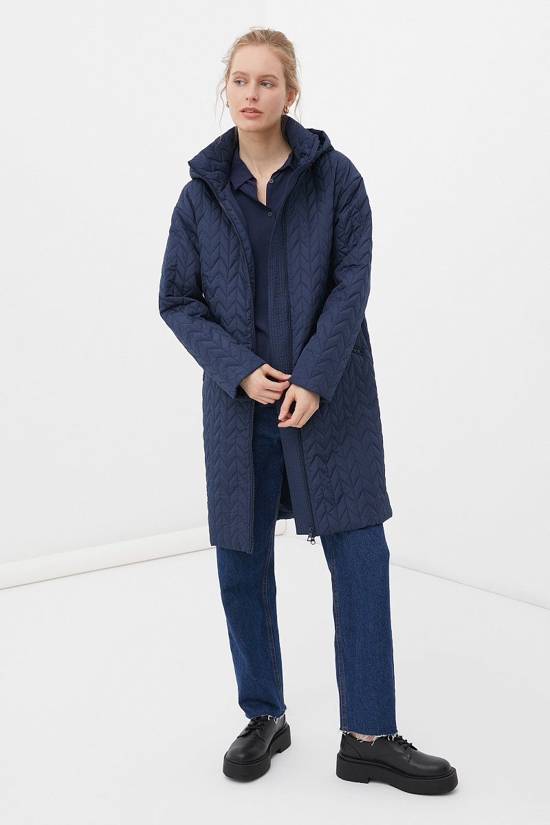 Стеганое пальто женское, Модель FBC11023, Фото №2