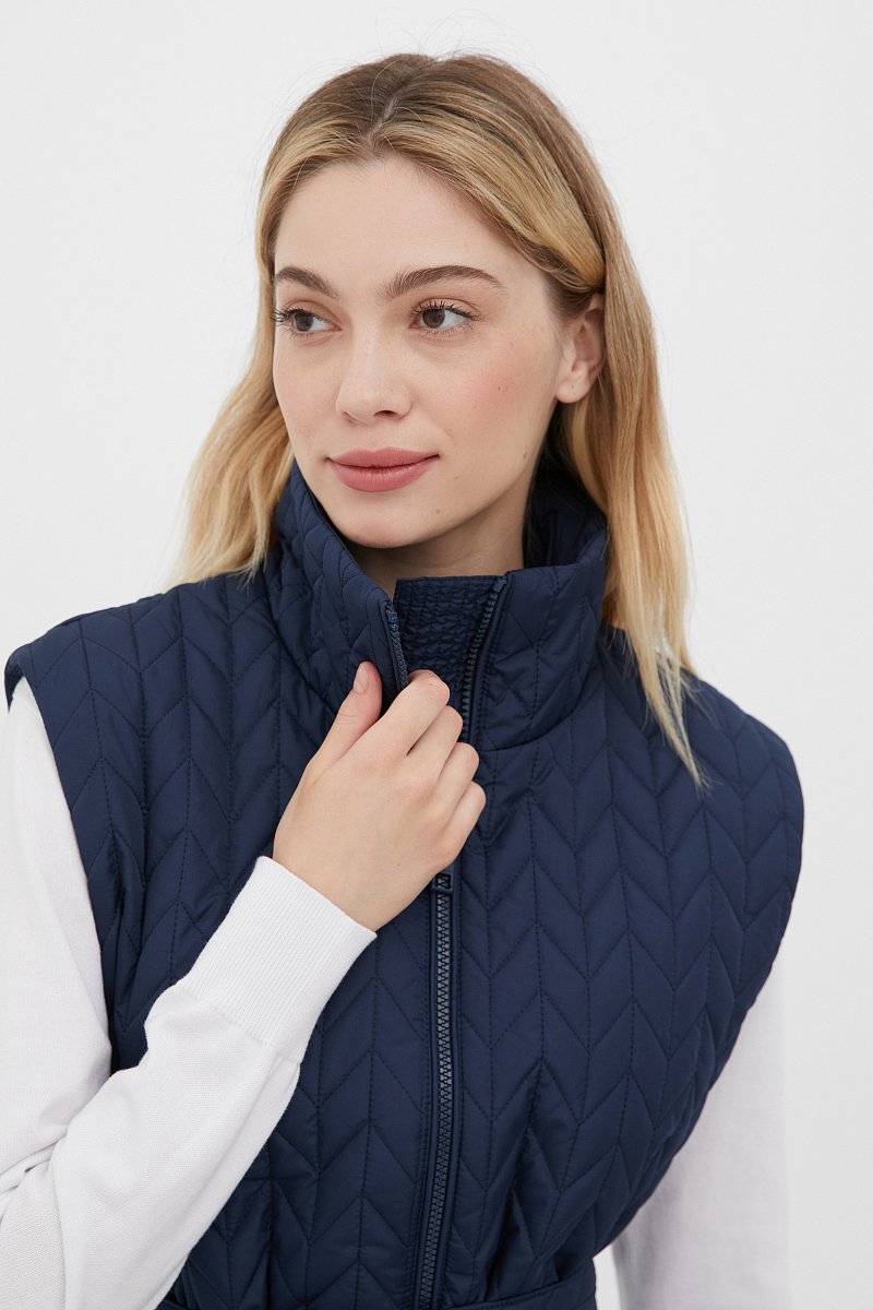 Утепленный женский жилет стиля casual, Модель FBC11028, Фото №5