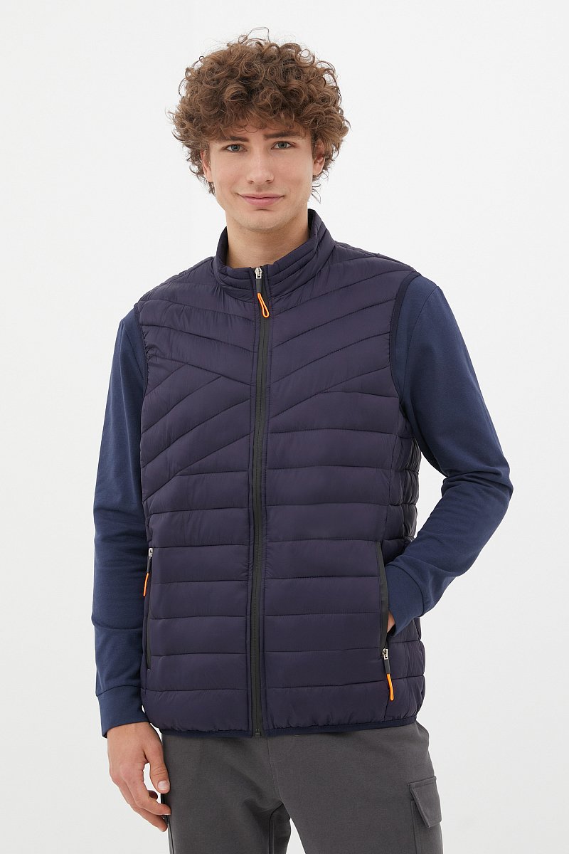 Утепленный мужской жилет стиля casual, Модель FBC21061C, Фото №1