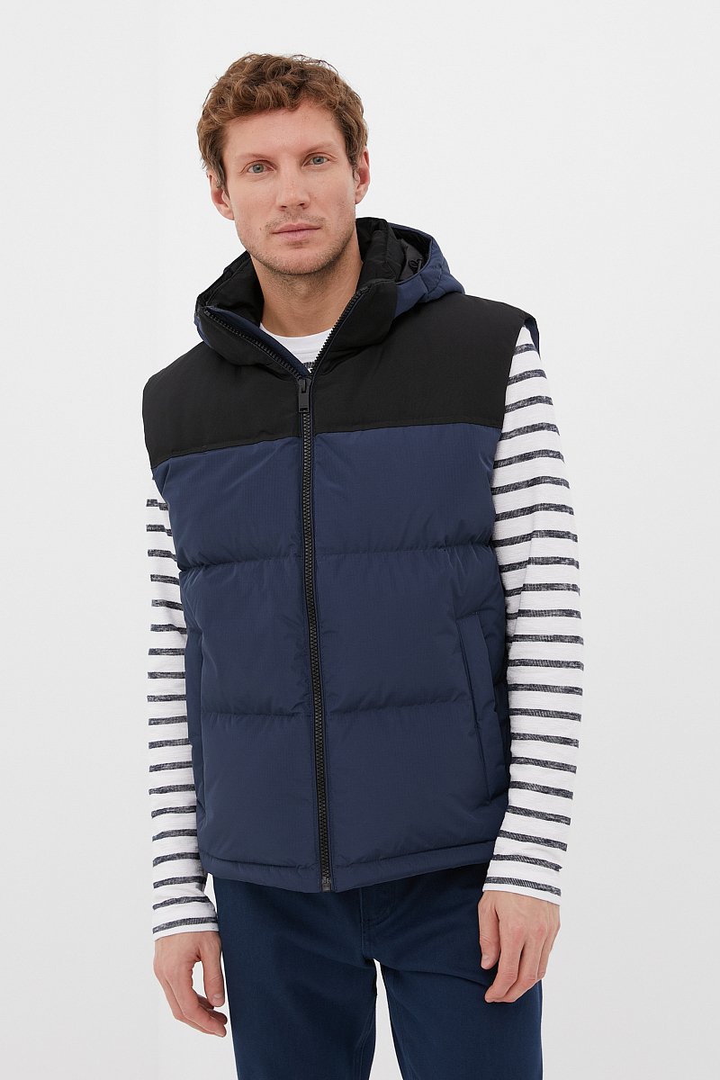 Утепленный мужской жилет стиля casual, Модель FBC23059, Фото №1