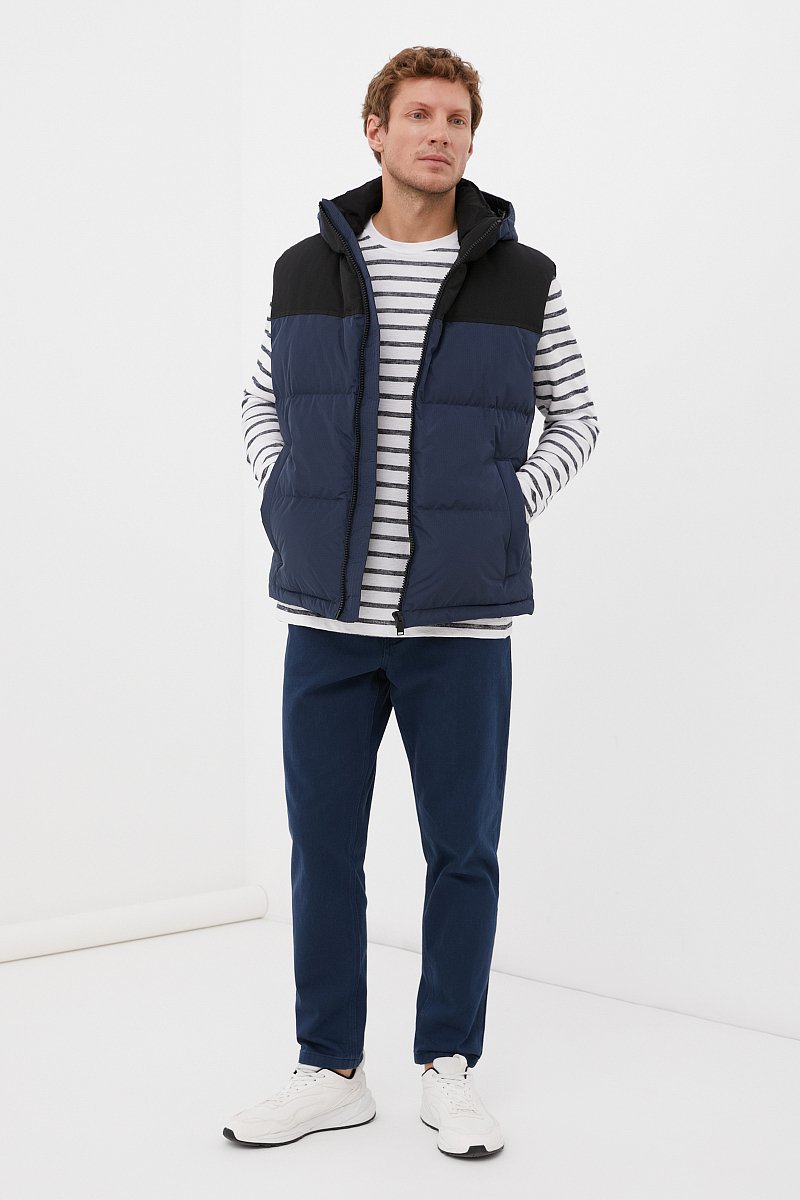 Утепленный мужской жилет стиля casual, Модель FBC23059, Фото №2