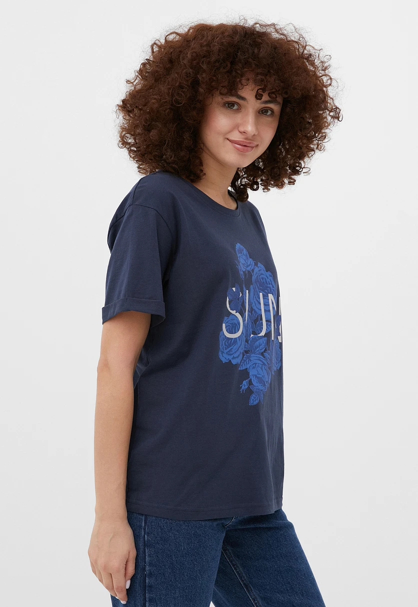 Футболка oversize с принтом женская, Модель FBC11087-1P, Фото №3