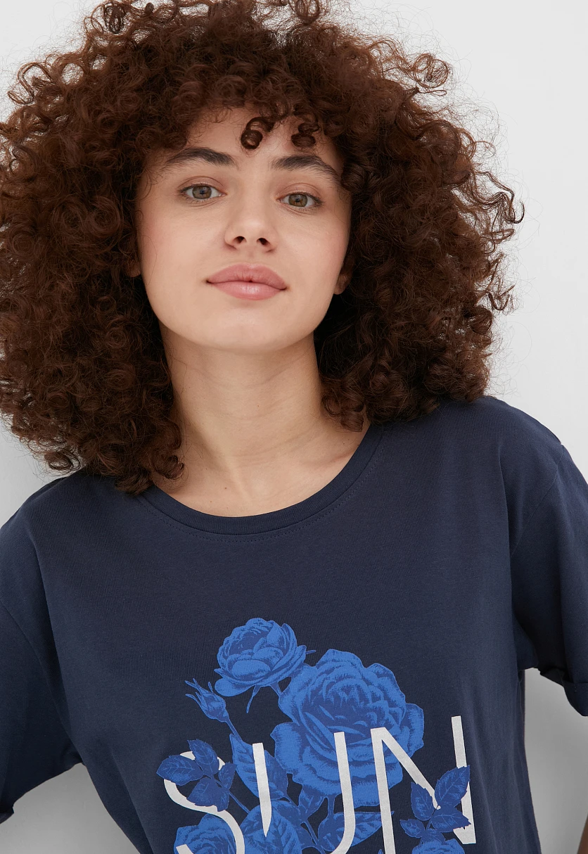 Футболка oversize с принтом женская, Модель FBC11087-1P, Фото №5