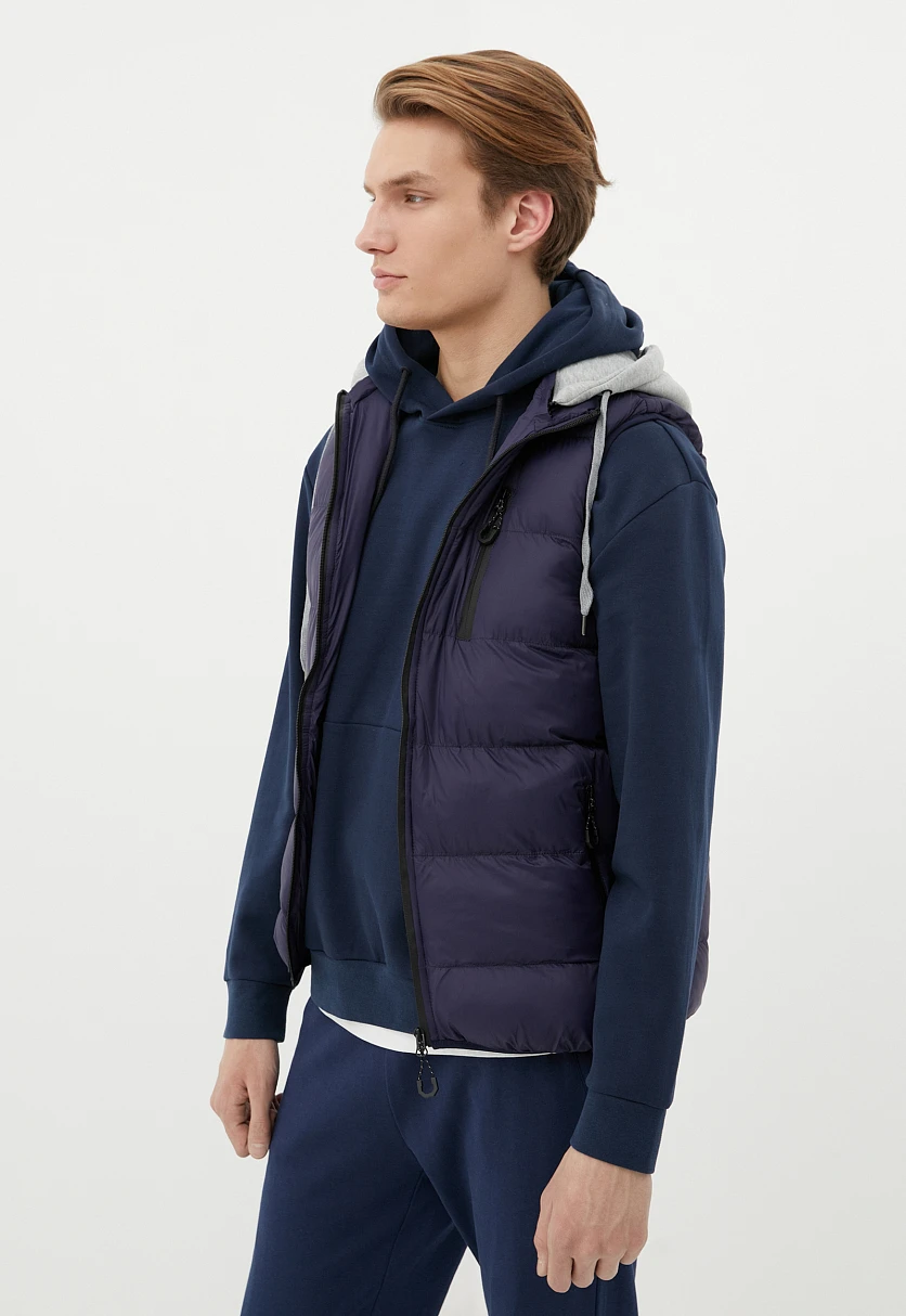 Утепленный мужской жилет стиля casual, Модель FBC21062C, Фото №3