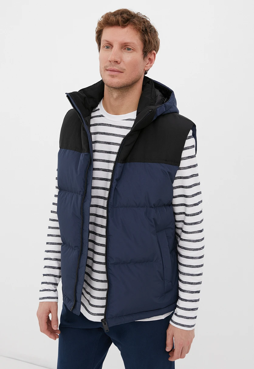 Утепленный мужской жилет стиля casual, Модель FBC23059, Фото №3