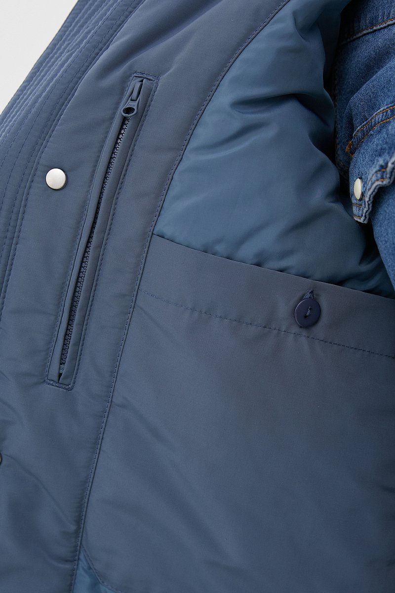 Утепленная куртка без меха мужская, Модель FBC21010, Фото №4