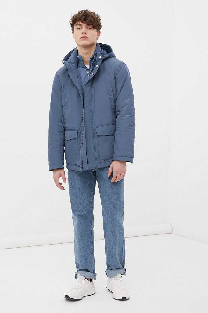 Утепленная куртка без меха мужская, Модель FBC21010, Фото №2