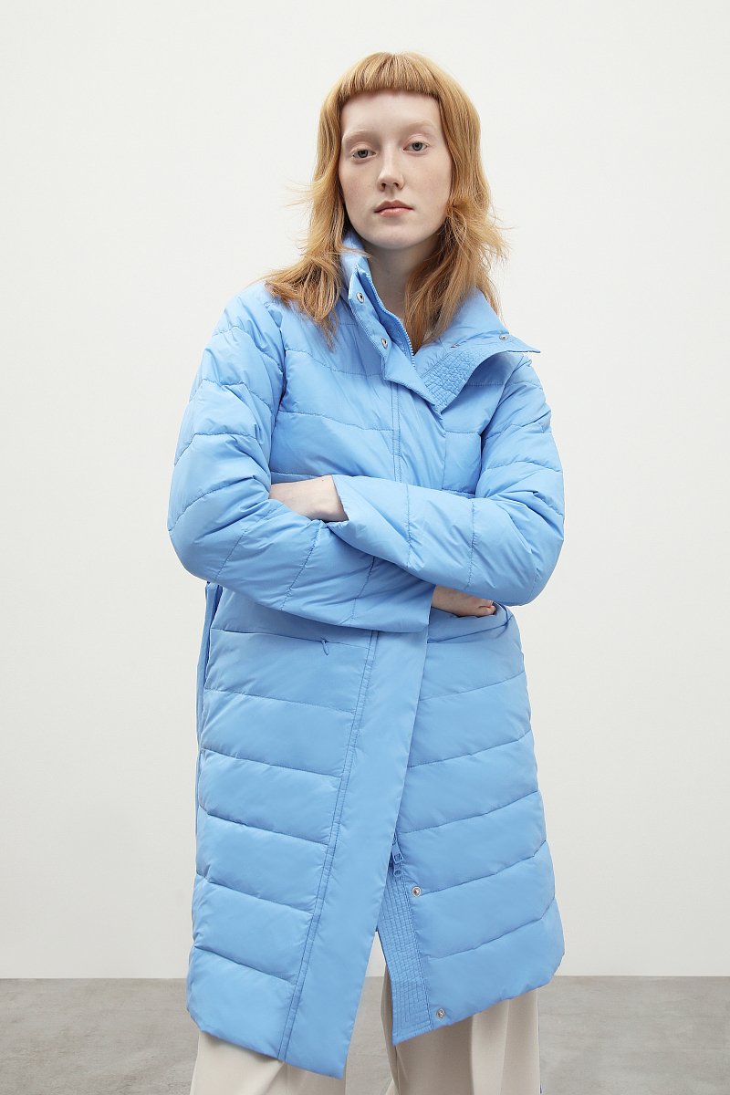 Утепленное стеганое пальто, Модель FBC11004, Фото №1