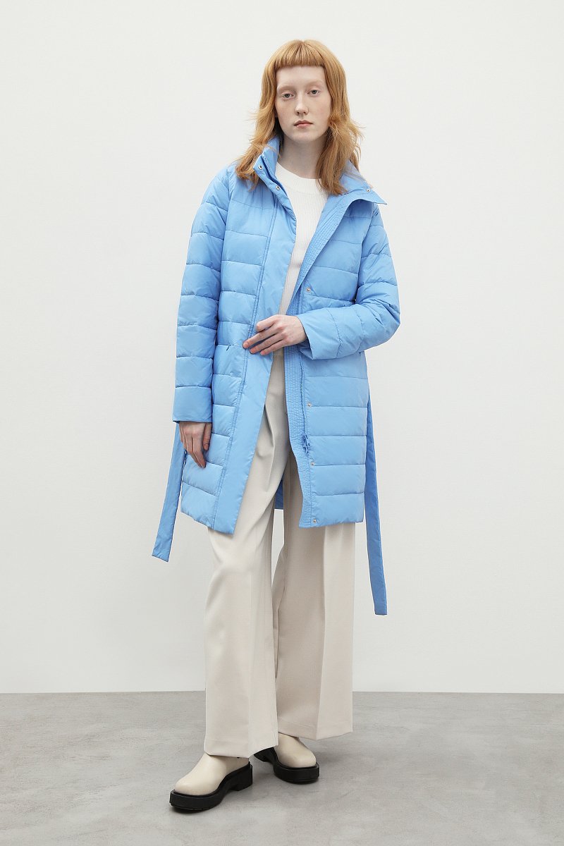 Утепленное стеганое пальто, Модель FBC11004, Фото №2