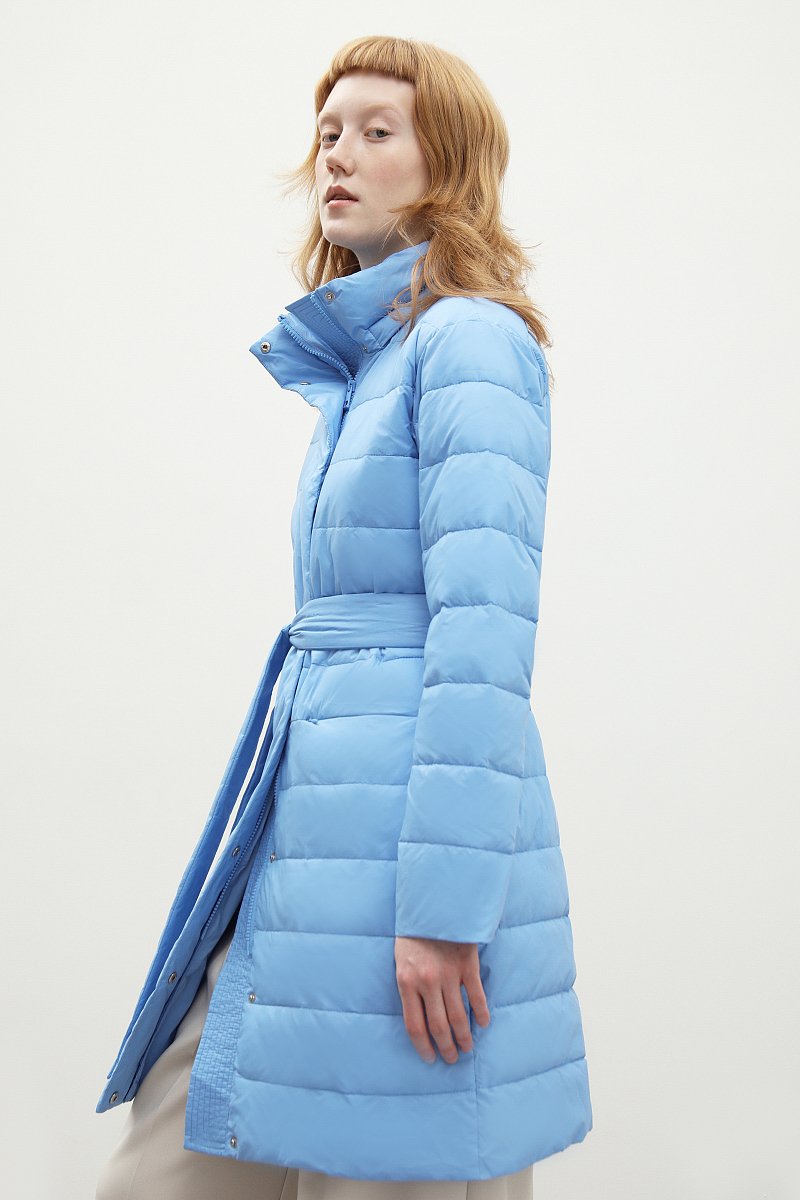Утепленное стеганое пальто женское, Модель FBC11004, Фото №4