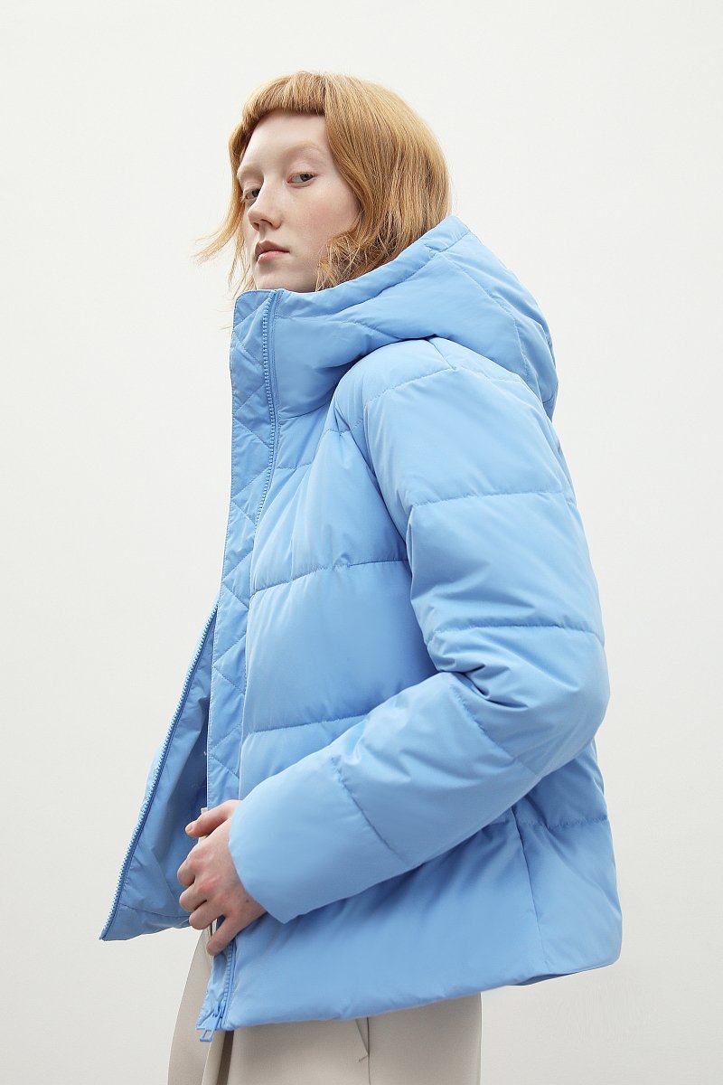 Утепленная куртка с капюшоном, Модель FBC110127, Фото №4