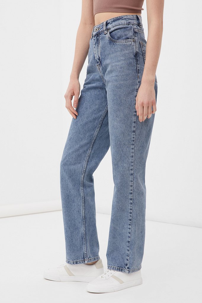 Джинсы женские straight fit, Модель FBC15014, Фото №3