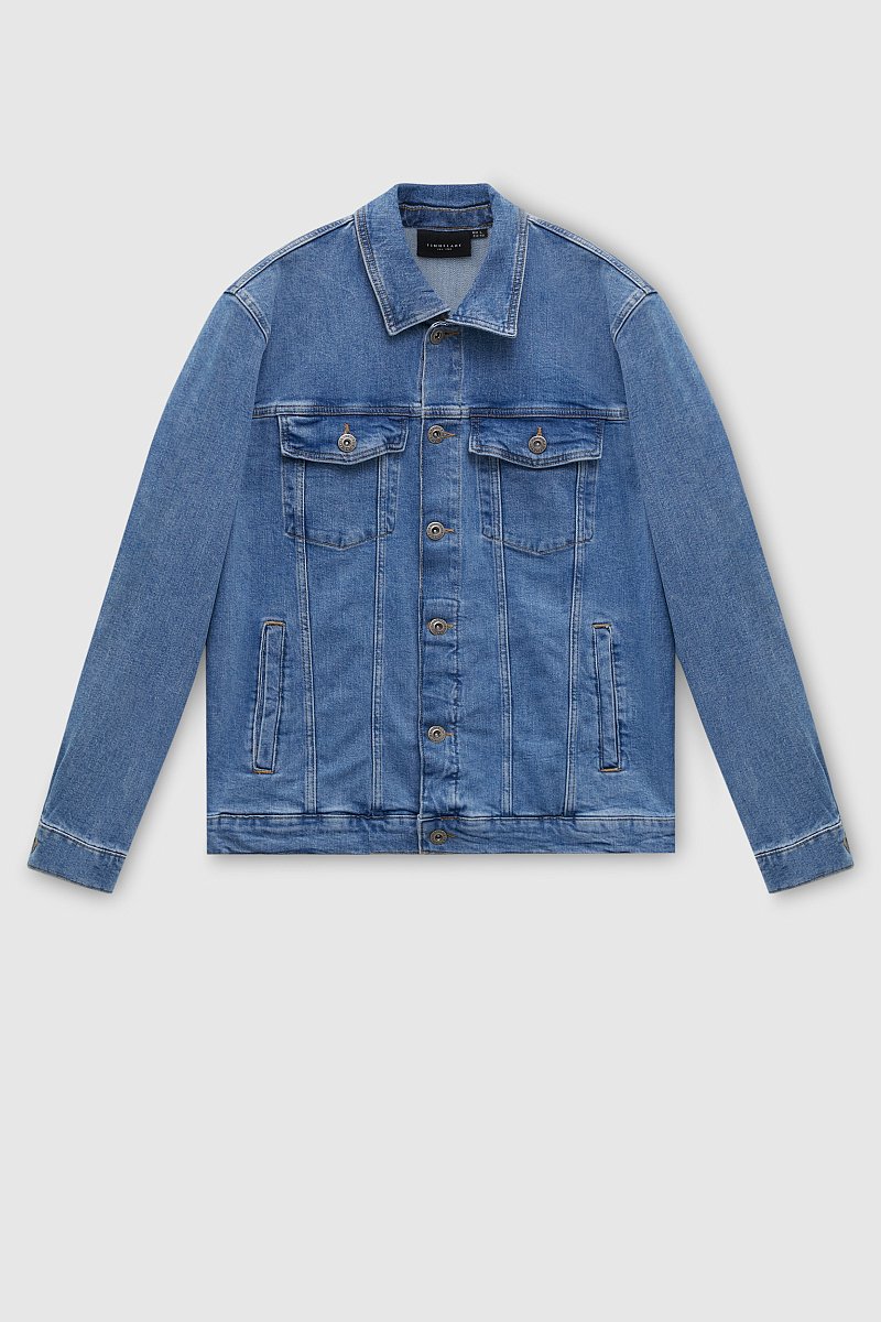 Куртка джинсовая с потертостями, Модель FBC25000, Фото №7