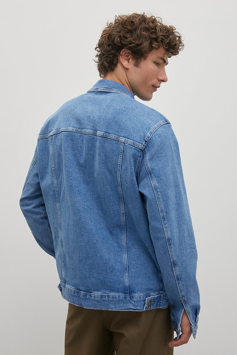 Куртка джинсовая с потертостями, Модель FBC25000, Фото №5