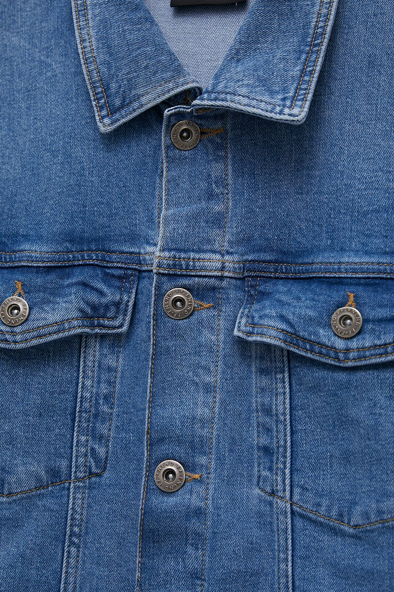 Куртка джинсовая с потертостями, Модель FBC25000, Фото №6