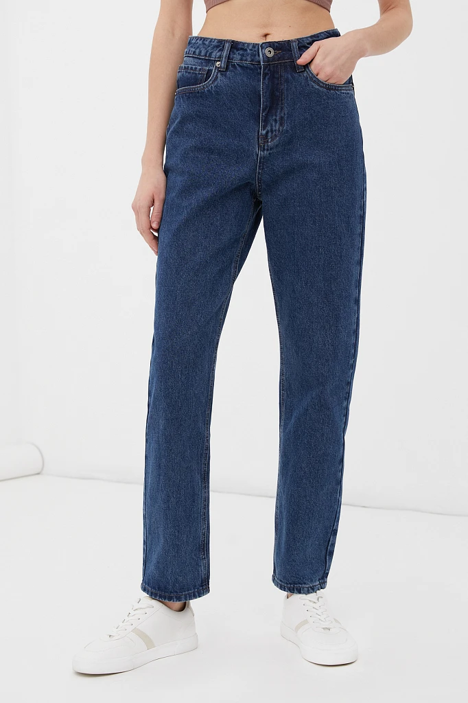 Джинсы straight fit женские, Модель FBC15032, Фото №2