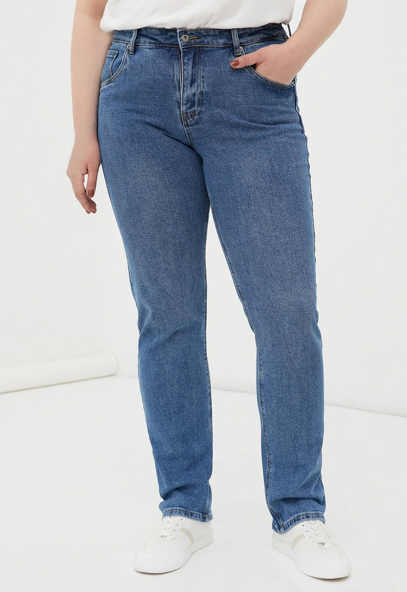 Джинсы straight fit женские, Модель FBC15036, Фото №2