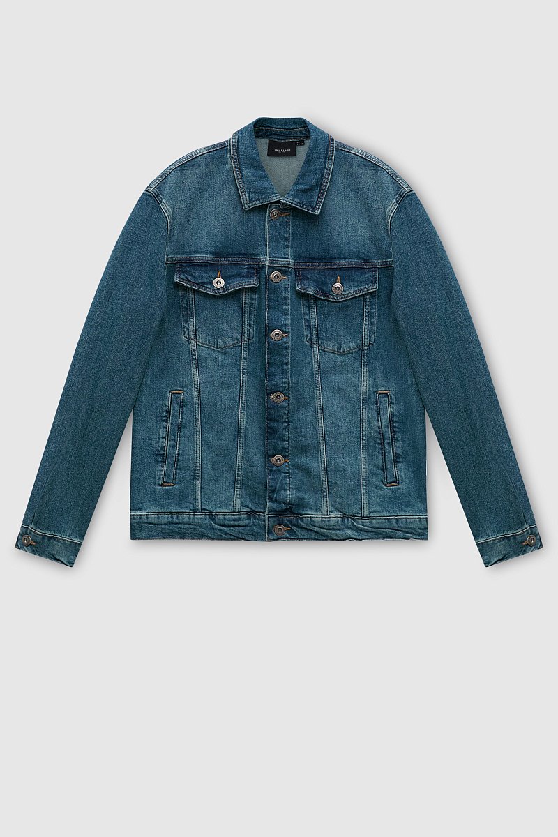 Куртка джинсовая с потертостями, Модель FBC25000, Фото №10