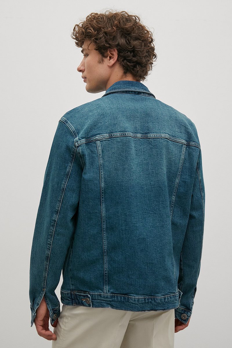 Куртка джинсовая с потертостями, Модель FBC25000, Фото №6