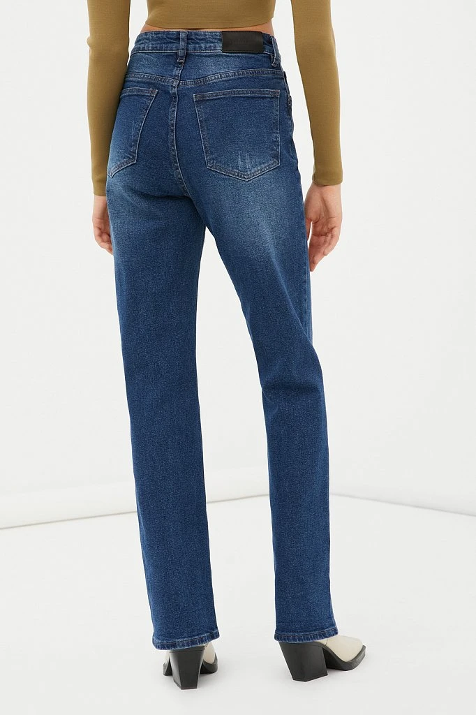 Джинсы straight fit женские, Модель FBC15006, Фото №4