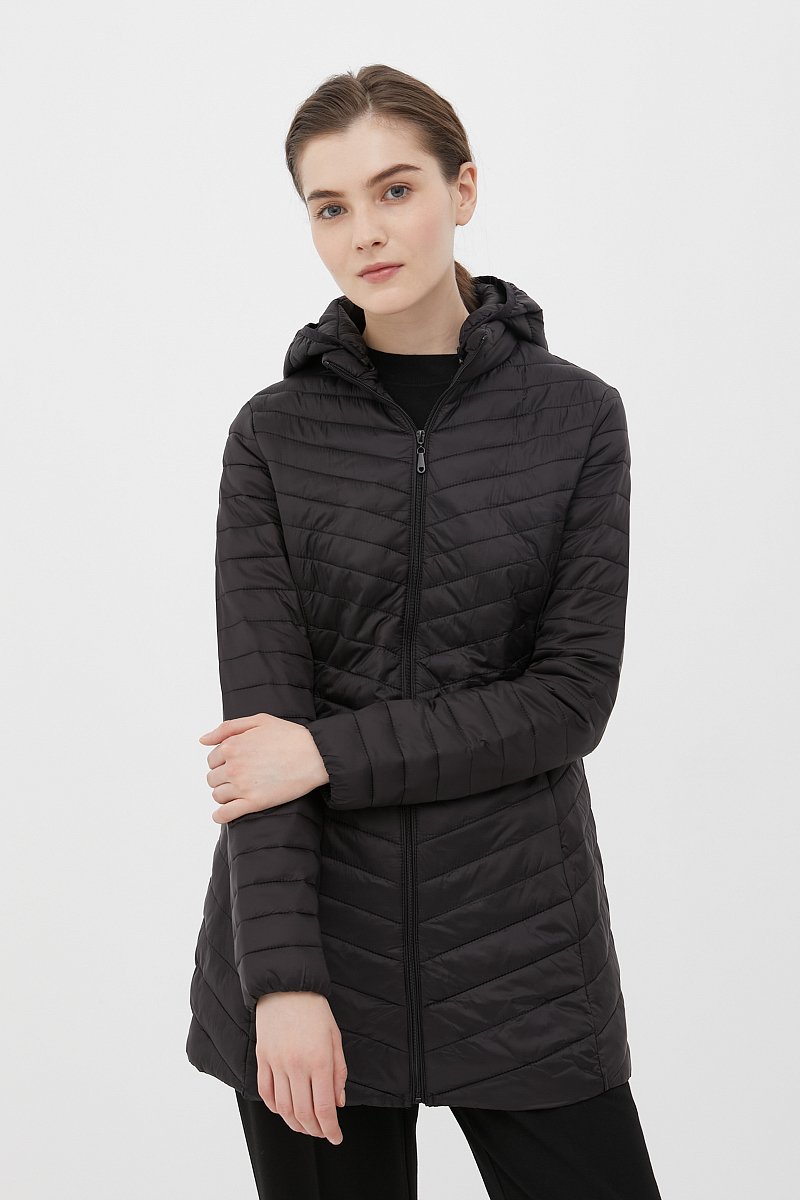 Легкое утепленное пальто женское, Модель FBC110145C, Фото №1
