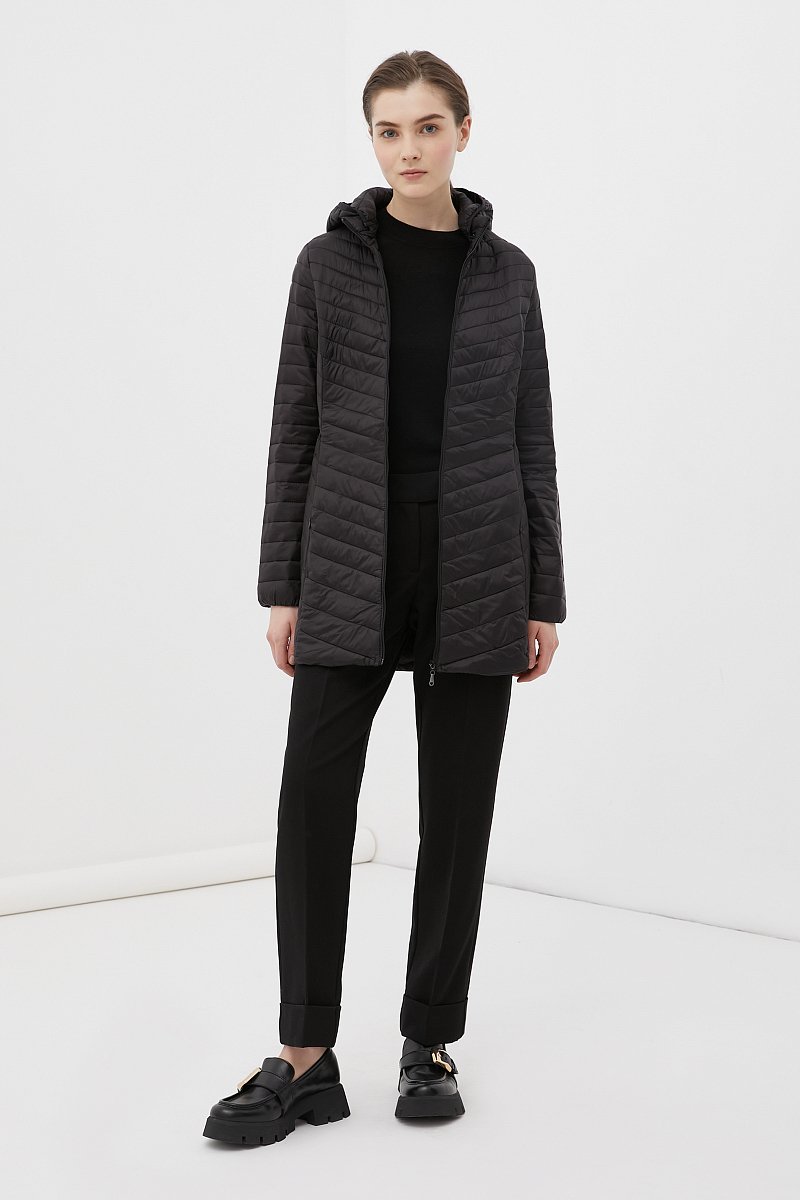 Легкое утепленное пальто женское, Модель FBC110145C, Фото №2