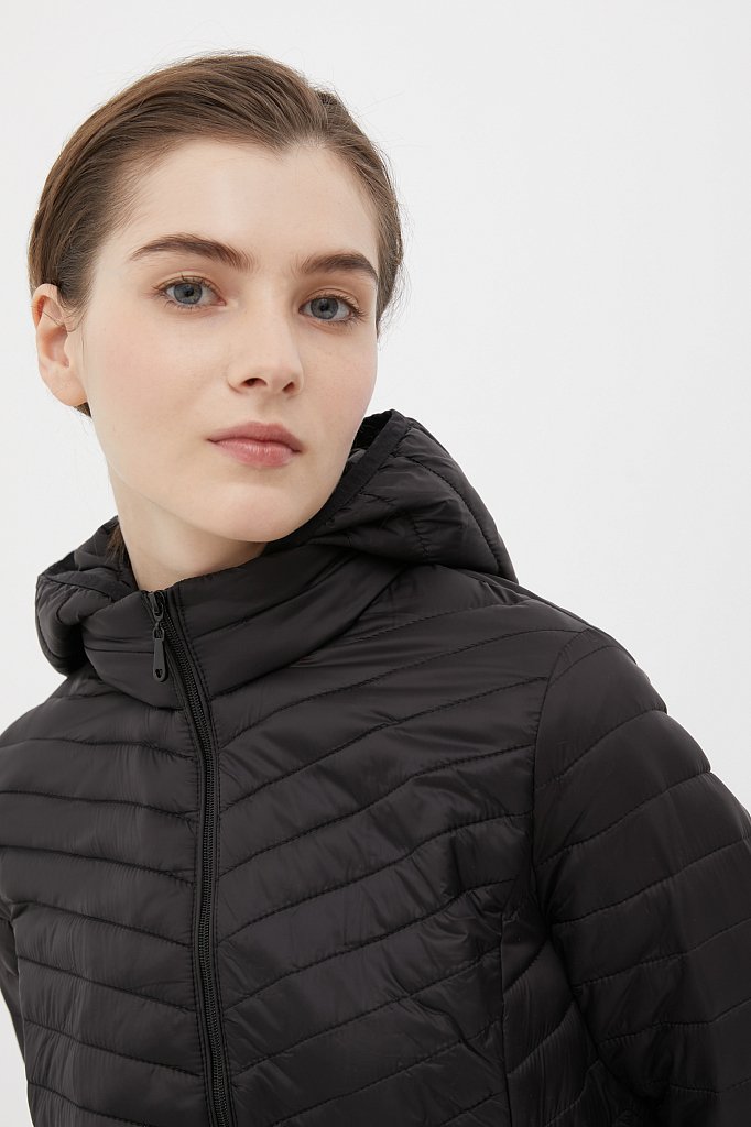Легкое утепленное пальто женское, Модель FBC110145C, Фото №4