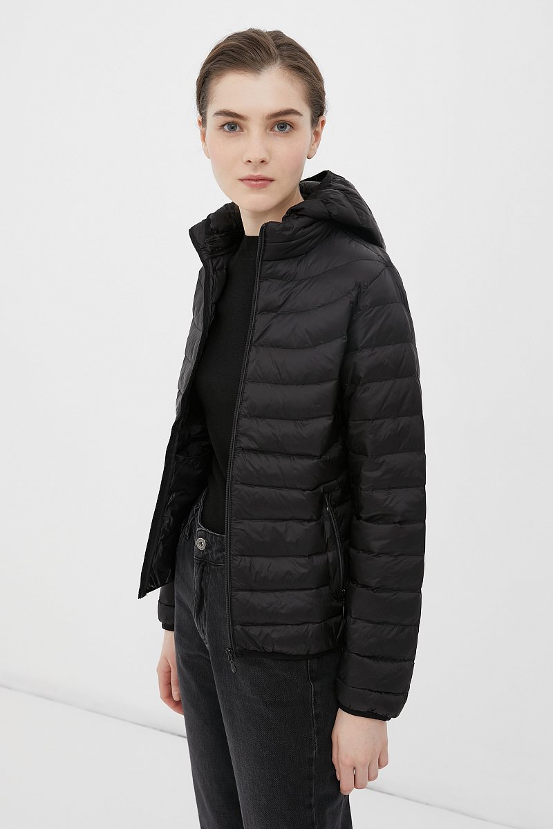 Легкая утепленная куртка женская, Модель FBC110146C, Фото №3