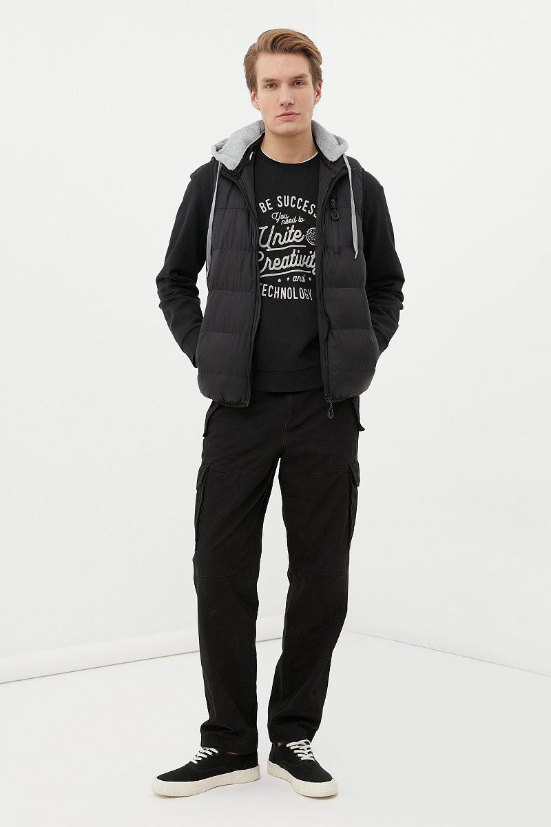 Утепленный мужской жилет стиля casual, Модель FBC21062C, Фото №2