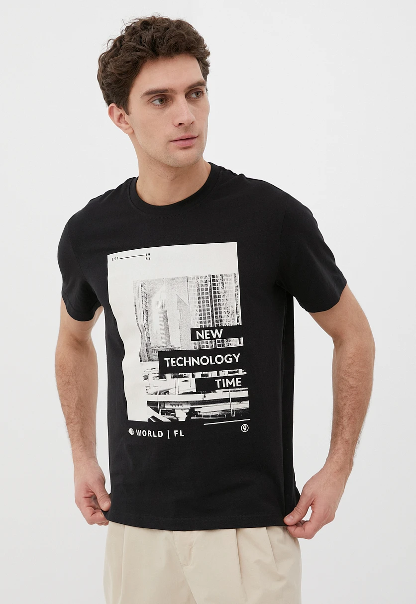 Футболка из хлопка мужская, Модель FBC23022, Фото №1