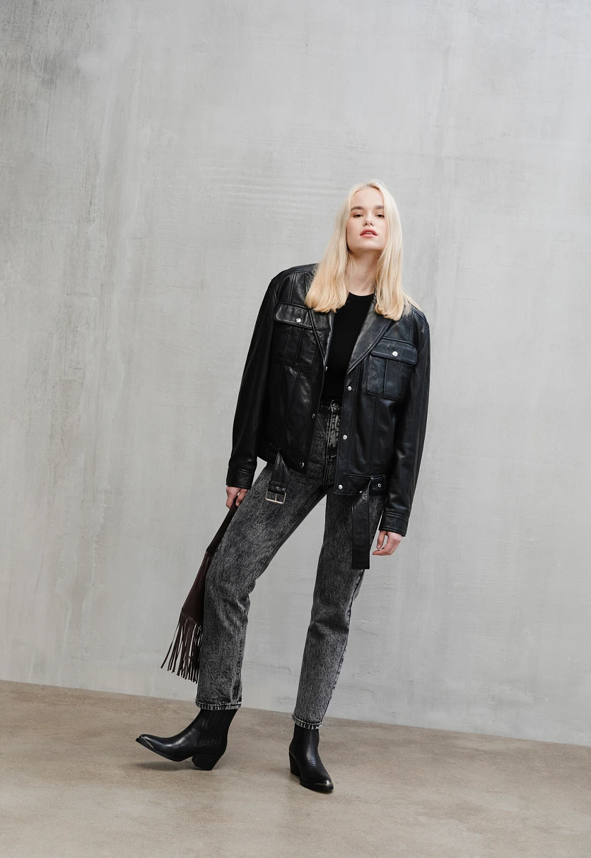 Джинсы straight fit женские, Модель FBC15009, Фото №2