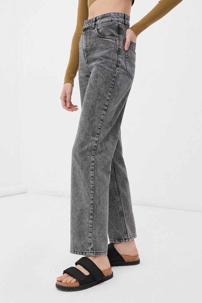 Джинсы женские straight fit, Модель FBC15014, Фото №3