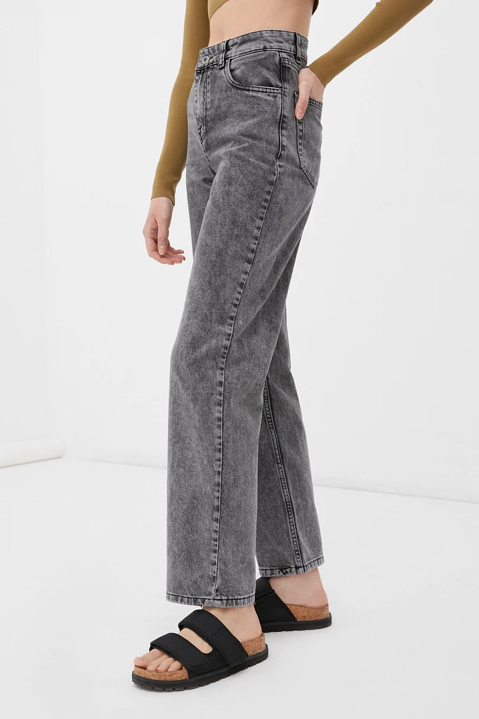 Джинсы straight fit женские, Модель FBC15014, Фото №3