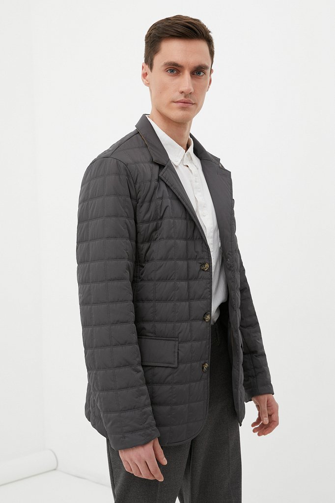 Утепленная куртка без меха мужская, Модель FBC21006, Фото №3