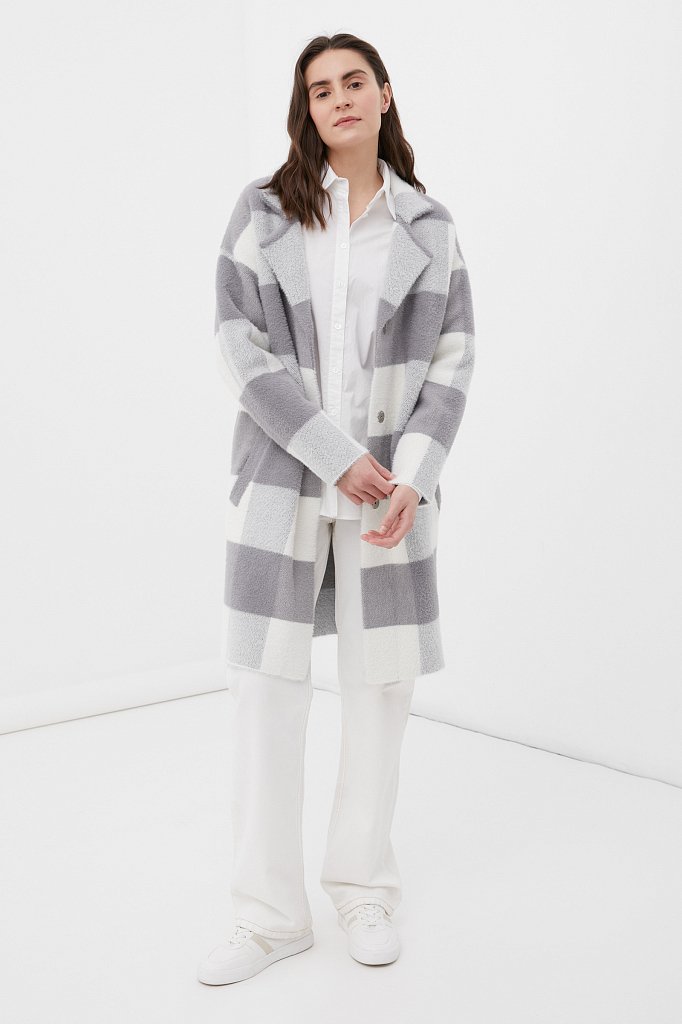 Трикотажное пальто женское, Модель FBC11148, Фото №2