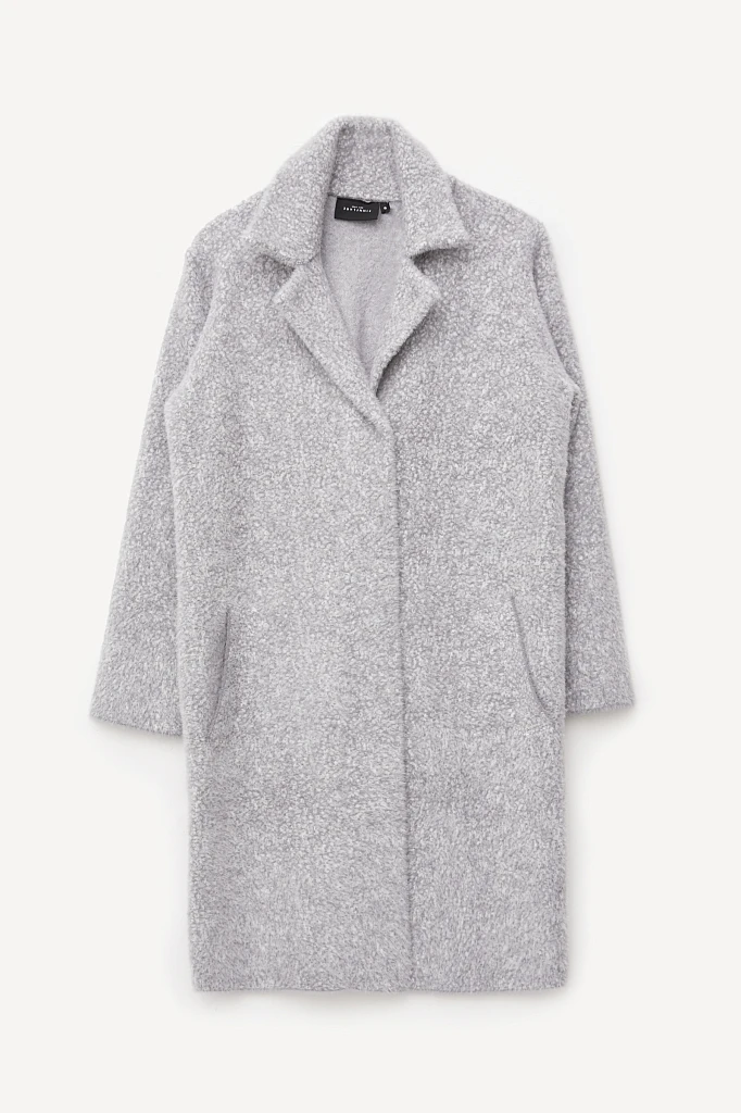 Трикотажное пальто пальто-кардиган прямого кроя, Модель FBC11126, Фото №7