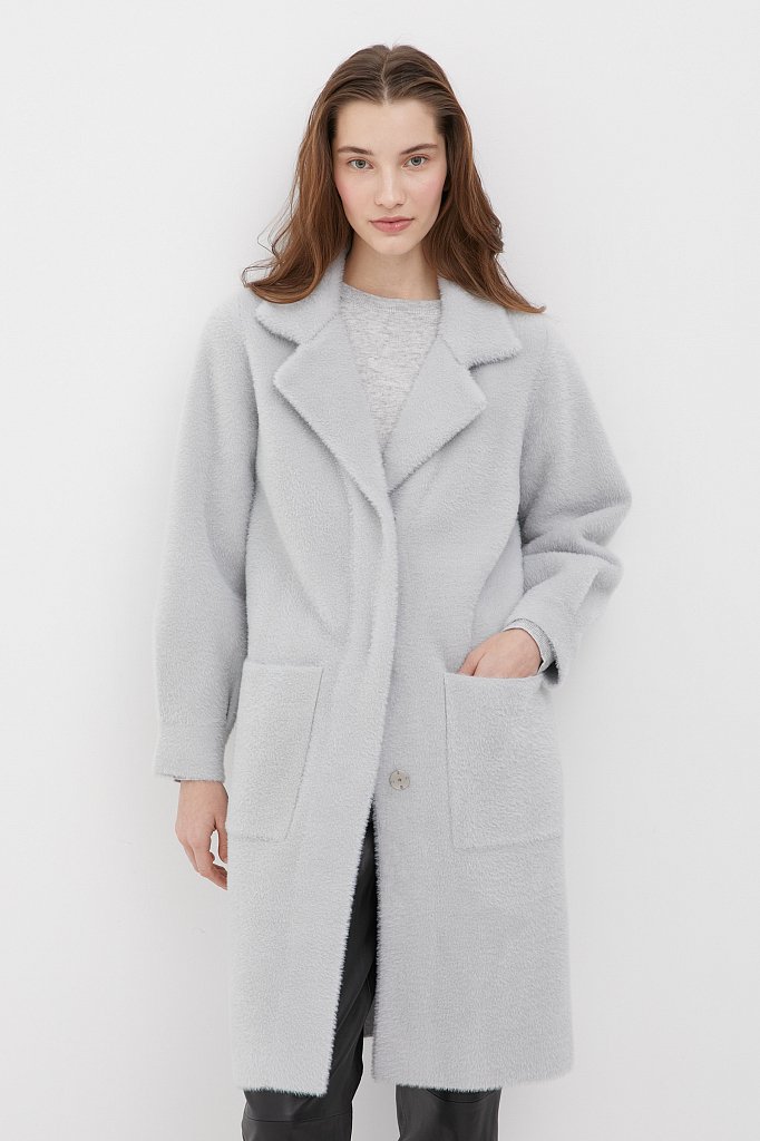 Трикотажное пальто женское, Модель FBC11149, Фото №1