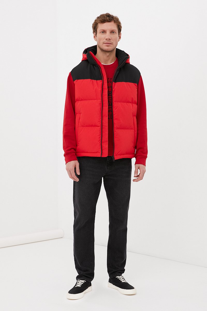 Утепленный мужской жилет стиля casual, Модель FBC23059, Фото №2